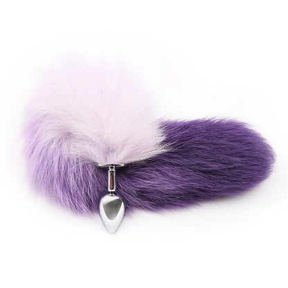 Enhance your intimate moments with this anal plug featuring a vibrant purple and white fox tail. The small size provides a comfortable and customizable fit, while the plug offers tantalizing stimulation. Made with high-quality materials, this sex toy is a must-have for any adventurous couple.