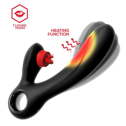 Experience a new level of pleasure with our Warm Vibrator. The heat feature brings a sensual warmth to your intimate moments, while the triple tongue clitoral stimulator provides targeted stimulation. Indulge in the perfect combination of heat and pleasure with this one-of-a-kind vibrator.