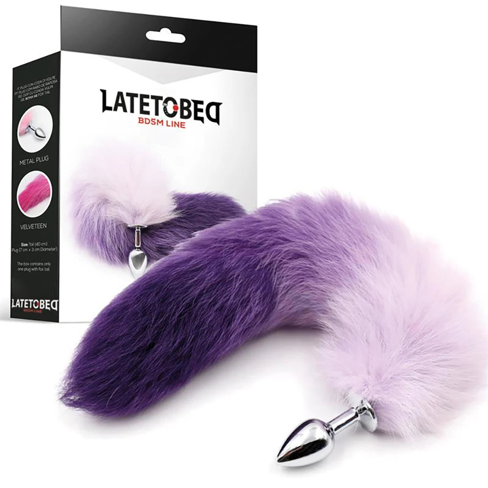 Enhance your intimate moments with this anal plug featuring a vibrant purple and white fox tail. The small size provides a comfortable and customizable fit, while the plug offers tantalizing stimulation. Made with high-quality materials, this sex toy is a must-have for any adventurous couple.