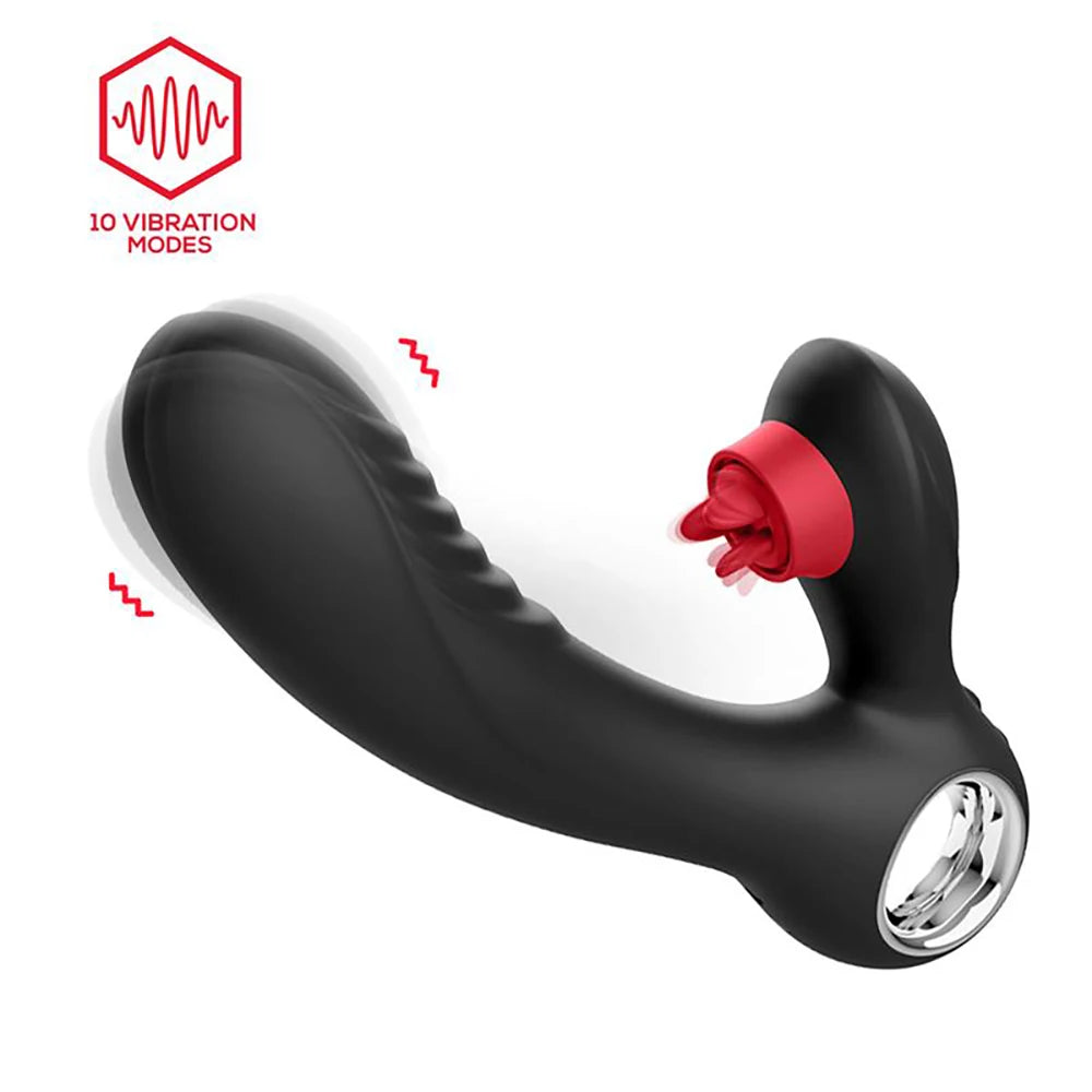 Experience a new level of pleasure with our Warm Vibrator. The heat feature brings a sensual warmth to your intimate moments, while the triple tongue clitoral stimulator provides targeted stimulation. Indulge in the perfect combination of heat and pleasure with this one-of-a-kind vibrator.