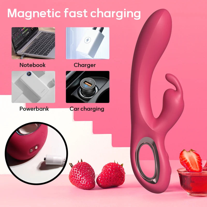 This Rabbit Vibrator Stimulator Massager is a versatile and powerful tool for sexual stimulation. With its unique dual-action design, it provides both internal and external pleasure, while the multiple vibration settings allow for customizable intensity. Made from high-quality materials, this massager is easy to clean and built to last, making it a great investment for your sexual pleasure and wellness.