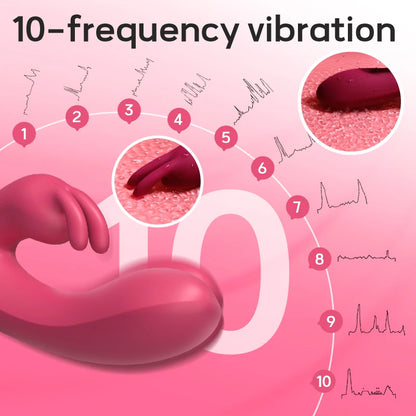 This Rabbit Vibrator Stimulator Massager is a versatile and powerful tool for sexual stimulation. With its unique dual-action design, it provides both internal and external pleasure, while the multiple vibration settings allow for customizable intensity. Made from high-quality materials, this massager is easy to clean and built to last, making it a great investment for your sexual pleasure and wellness.