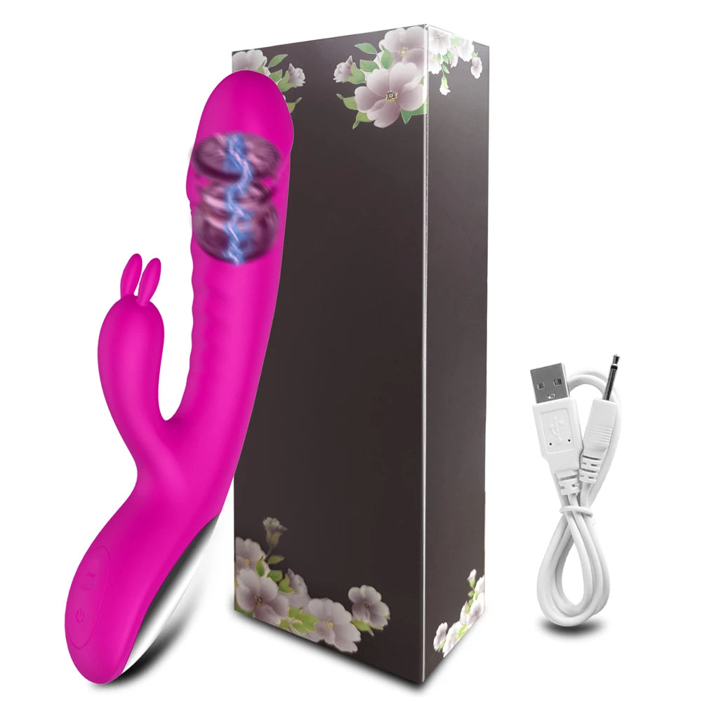 This Dildo Rabbit Vibrator offers dual vibration for intense stimulation, targeting the G spot and vagina. Its ergonomic design provides an enjoyable, comfortable experience. Made with high-quality materials, it is durable and easy to clean. Perfect for those looking for powerful and precise pleasure.