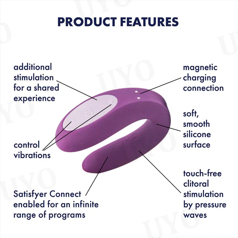 Experience ultimate pleasure with the Satisfyer Double Joy App Vibrator. Connect to the Satisfyer Connect app for customizable vibration patterns and control from anywhere. With a smooth and flexible design, it delivers simultaneous stimulation for both partners. Discover new levels of intimacy with this innovative and versatile vibrator.