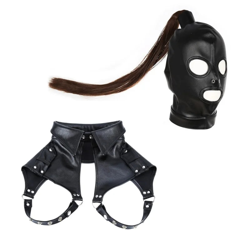 This Unisex Latex Hood Toy Mask is a versatile and playful accessory for those seeking to add a touch of intrigue to their wardrobe. Made from high-quality latex, it offers a comfortable and breathable fit, perfect for any gender. With its sleek design and attention to detail, it's sure to be a hit at any costume party or intimate encounter.