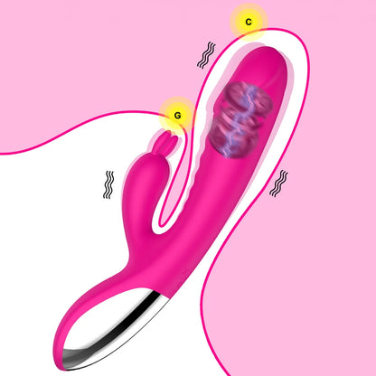 This Dildo Rabbit Vibrator offers dual vibration for intense stimulation, targeting the G spot and vagina. Its ergonomic design provides an enjoyable, comfortable experience. Made with high-quality materials, it is durable and easy to clean. Perfect for those looking for powerful and precise pleasure.