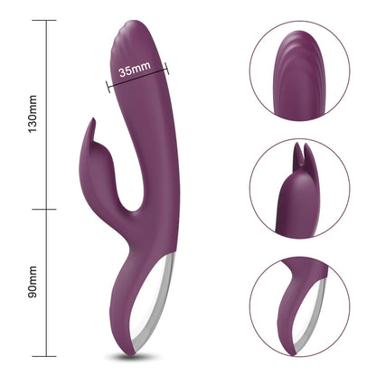 This Powerful G Spot Rabbit Vibrator is designed to provide intense pleasure and stimulate the G-spot with its powerful vibrations and unique shape. Its scientific design and powerful features make it a must-have for anyone looking for a satisfying experience. Don't miss out on this amazing product!