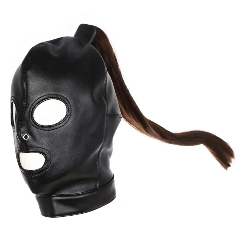 This Unisex Latex Hood Toy Mask is a versatile and playful accessory for those seeking to add a touch of intrigue to their wardrobe. Made from high-quality latex, it offers a comfortable and breathable fit, perfect for any gender. With its sleek design and attention to detail, it's sure to be a hit at any costume party or intimate encounter.