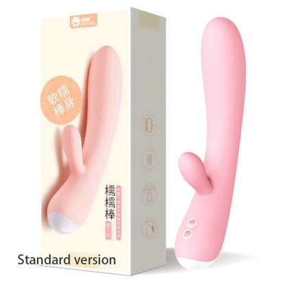 Experience powerful and precise stimulation with the 10 Speed G Pot Female Vibrator. With ten different speeds to choose from, this vibrator is perfect for finding your perfect level of pleasure. Its ergonomic design and curved shape are specifically designed to target the G spot, providing a mind-blowing experience. Made with high-quality materials for a luxurious feel.