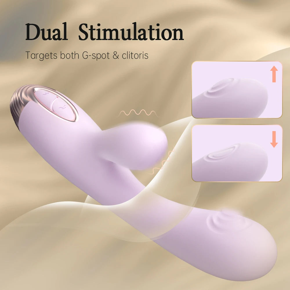 Experience next-level pleasure with our Rabbit Vibrator featuring a unique patting function for targeted clitoral stimulation. The perfect combination of power and precision, this vibrator delivers intense orgasms. Made of high-quality materials, it's also safe and durable for long-lasting pleasure. Upgrade your pleasure game with our Rabbit Vibrator.